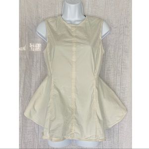 Theory Zip Back Peplum Top